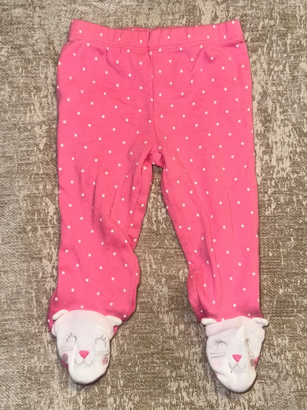 Kitty footed Girls Carter’s Outfit Set size 3M vintage retired set